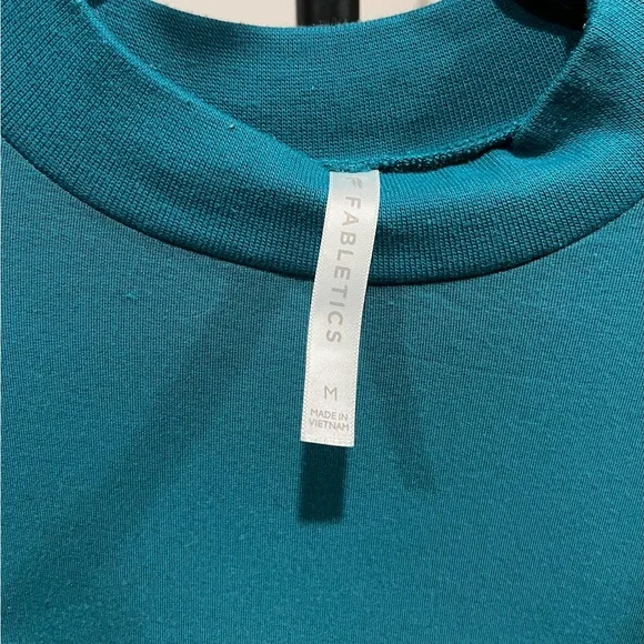 Fabletics Teal Women’s Jody Mock Neck - Picture 5 of 6